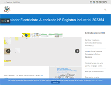 Tablet Screenshot of electricista24.es